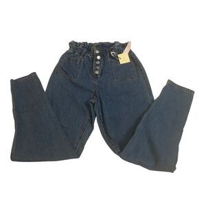 NWT High Waisted Paper Bag Jeans